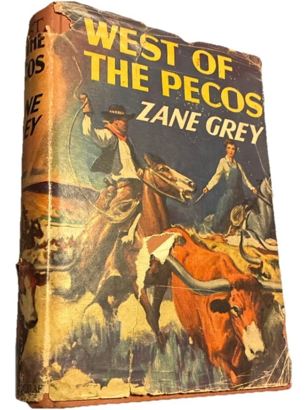 West Of The Pecos by Zane Grey - 1937 Hardcover from Grosset & Dunlap